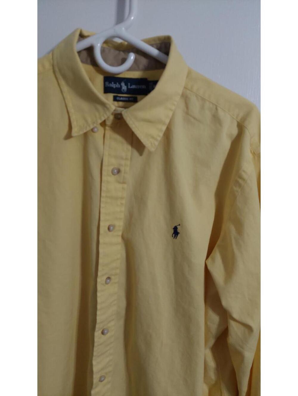 Ralph Lauren Classic Fit Yellow Button-Down Shirt